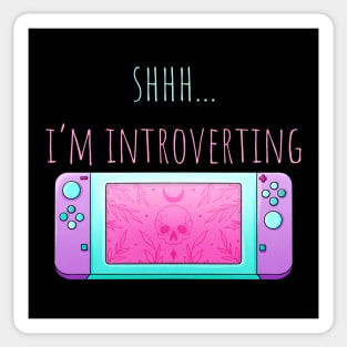 Shh I'm Introverting Sticker